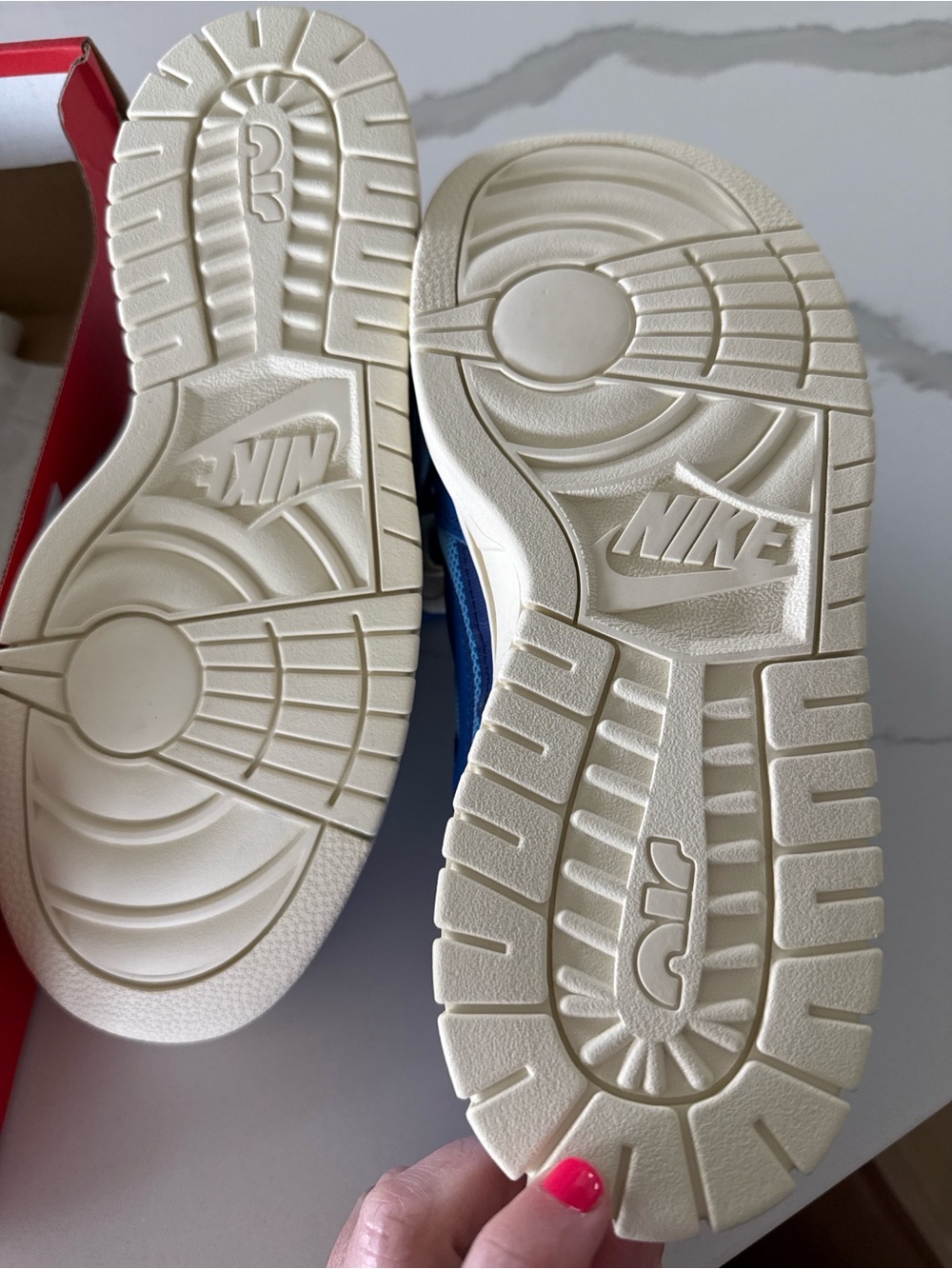Nike Mens women’s Air Dunk Jumbo University Blue sneaker 6.5/8 NIB - Picture 3 of 5
